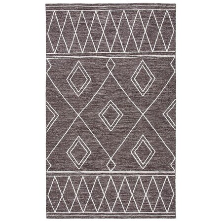 Safavieh 8 x 10 ft. Kilim 852T Hand Woven Rectangle Area Rug Brown & Ivory KLM852T-8